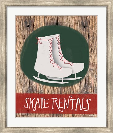 Framed Skate Rentals Print