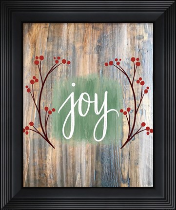 Framed Christmas Joy Print
