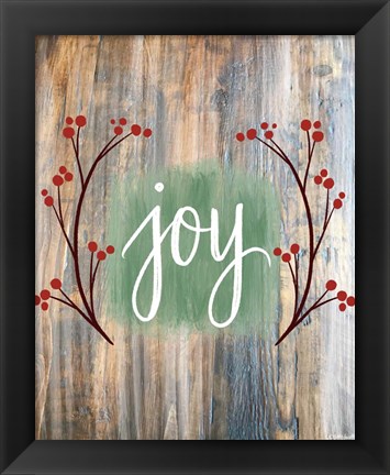 Framed Christmas Joy Print