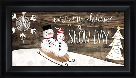 Framed Snow Day Print
