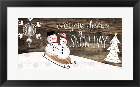 Framed Snow Day Print