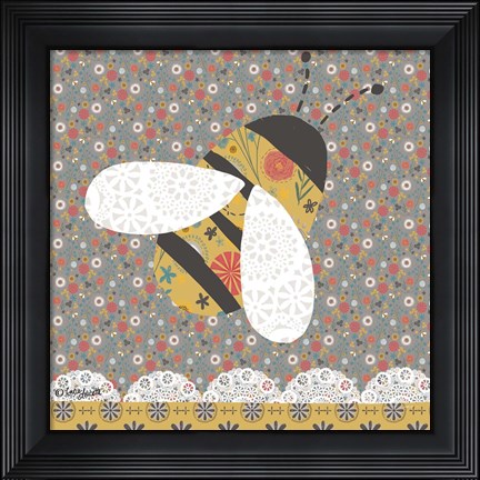 Framed Ditsy Bee Print