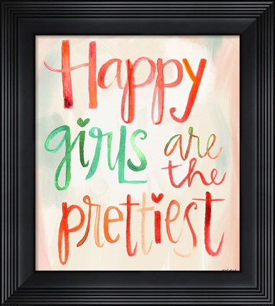 Framed Happy Girls Print