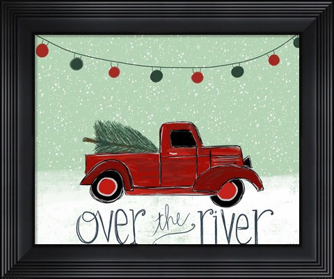 Framed Over the River Print