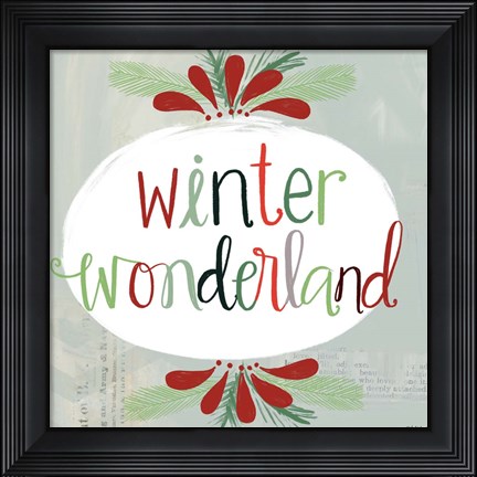Framed Winter Wonderland Print