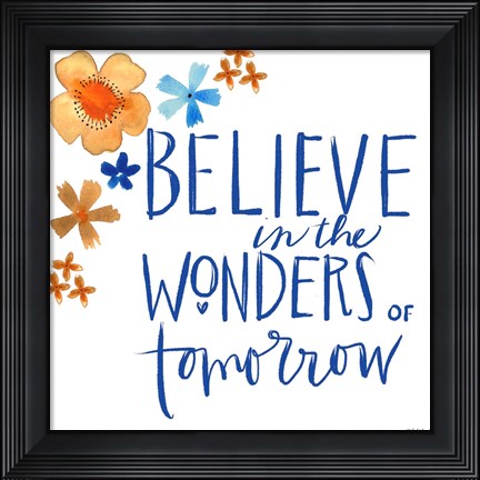 Framed Wonders of Tomorrow Print
