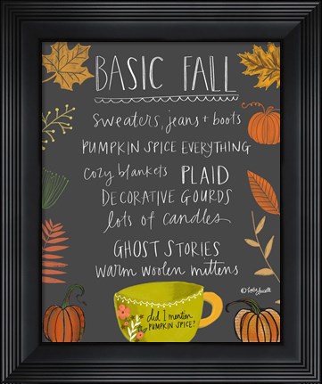 Framed Basic Fall Print