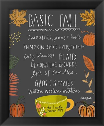 Framed Basic Fall Print