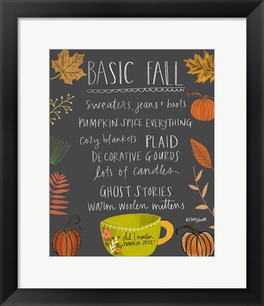 Framed Basic Fall Print