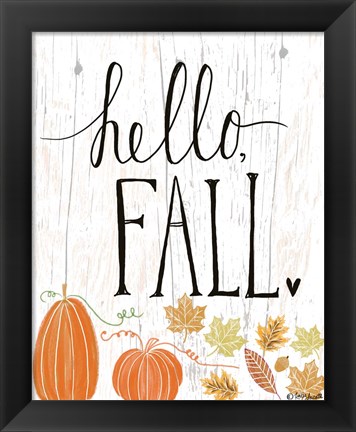 Framed Hello Fall Print