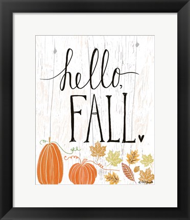 Framed Hello Fall Print