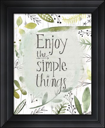 Framed Simple Things II Print