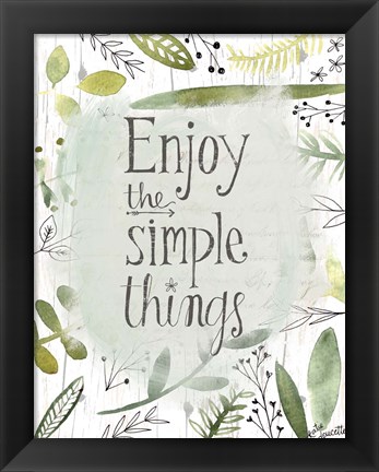 Framed Simple Things II Print
