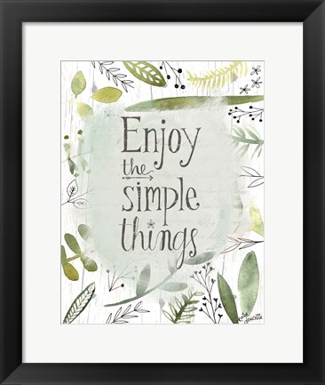 Framed Simple Things II Print