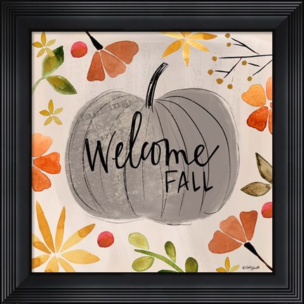 Framed Welcome Fall Print
