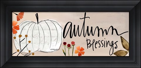 Framed Autumn Blessings Print
