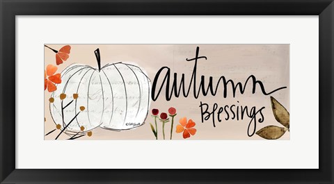 Framed Autumn Blessings Print