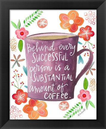 Framed Coffee Success Print