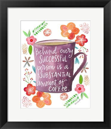 Framed Coffee Success Print