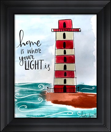 Framed Home is Where Your Light Is Print