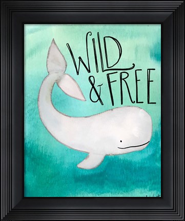 Framed Wild Whale Print