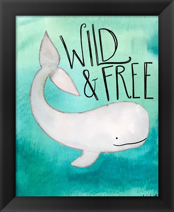 Framed Wild Whale Print