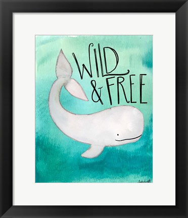 Framed Wild Whale Print