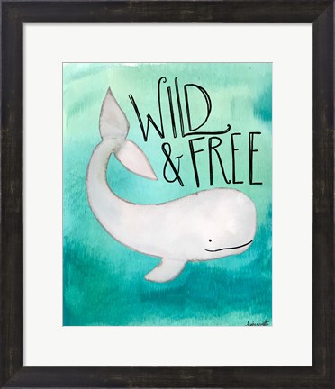 Framed Wild Whale Print