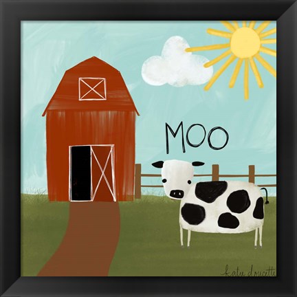 Framed Moo Print