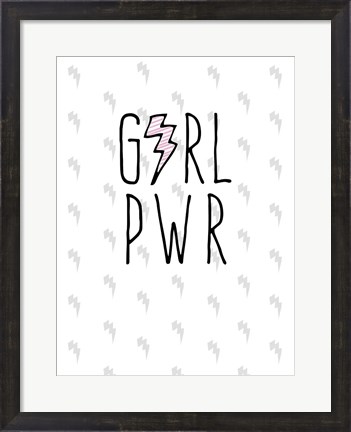 Framed GRL PWR Print