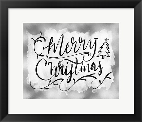 Framed Merry Christmas Print