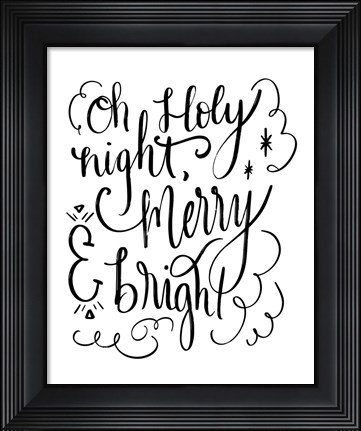 Framed Holy Night II Print