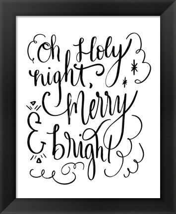 Framed Holy Night II Print