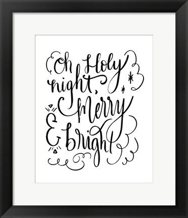 Framed Holy Night II Print