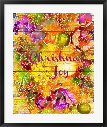 Framed Christmas Joy Print