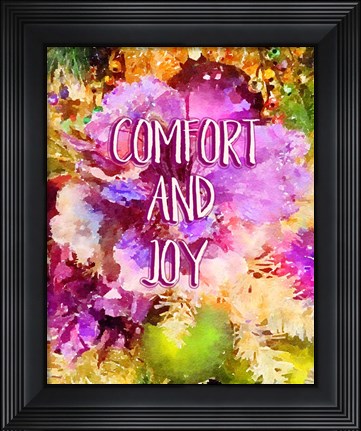 Framed Comfort and Joy Print
