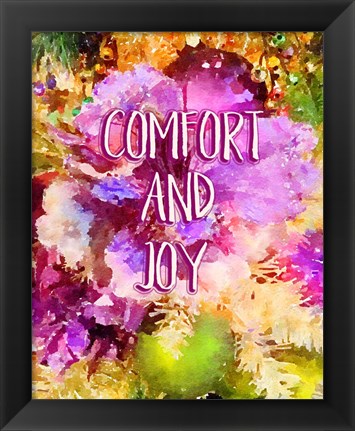 Framed Comfort and Joy Print