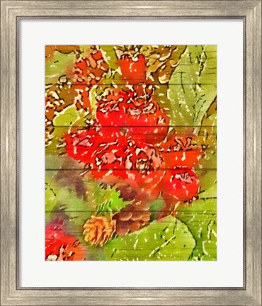 Framed Holly and Berries Print