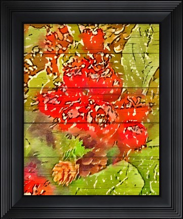 Framed Holly and Berries Print