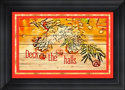 Framed Deck the Halls Print