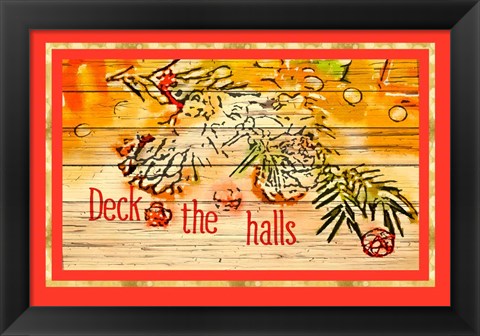 Framed Deck the Halls Print