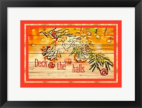 Framed Deck the Halls Print