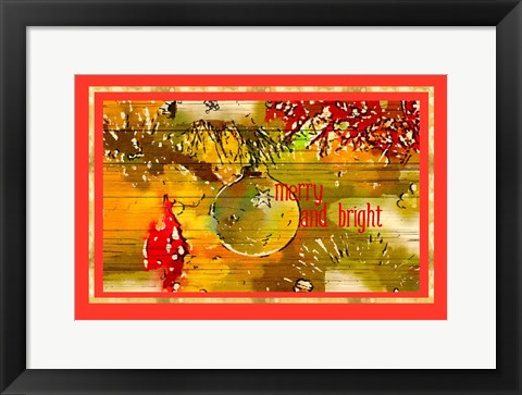 Framed Merry and Bright II Print