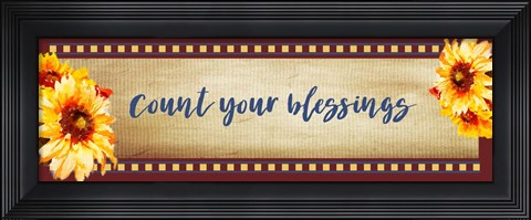 Framed Count Your Blessings Print