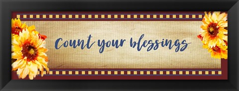 Framed Count Your Blessings Print