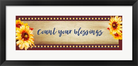 Framed Count Your Blessings Print