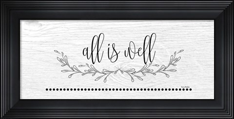 Framed All is Well Print