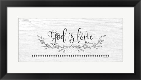 Framed God is Love Print