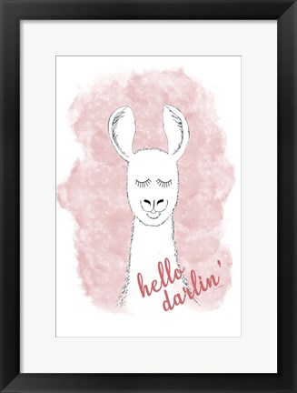 Framed Hello Darlin&#39; Print