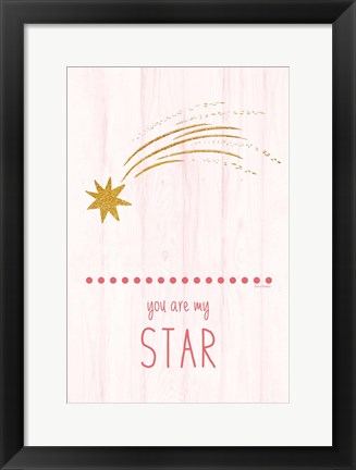 Framed You Are My Star Print